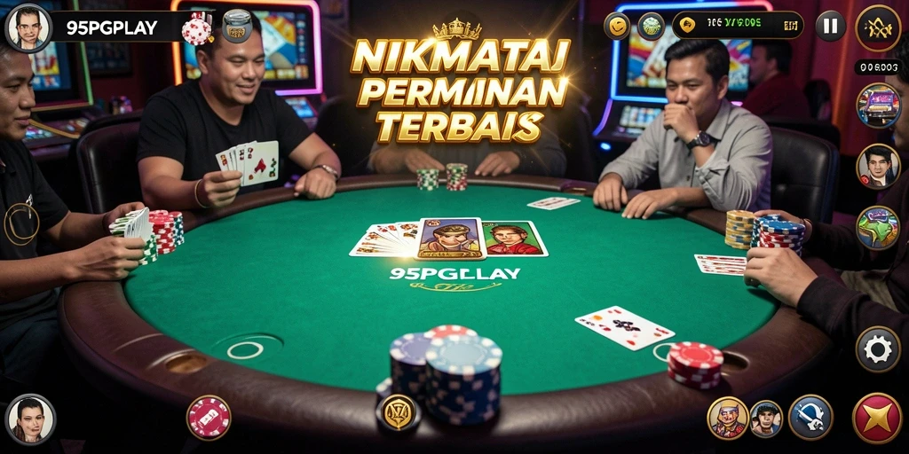 Tampilan gameplay Poker yang seru di 95PGPLAY.