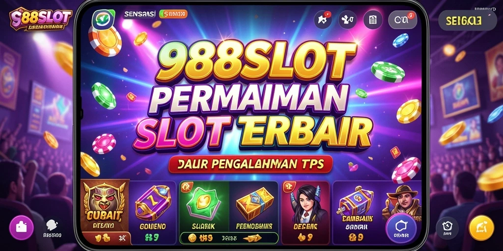 Tampilan gameplay menarik di 988SLOT dengan berbagai tema slot.