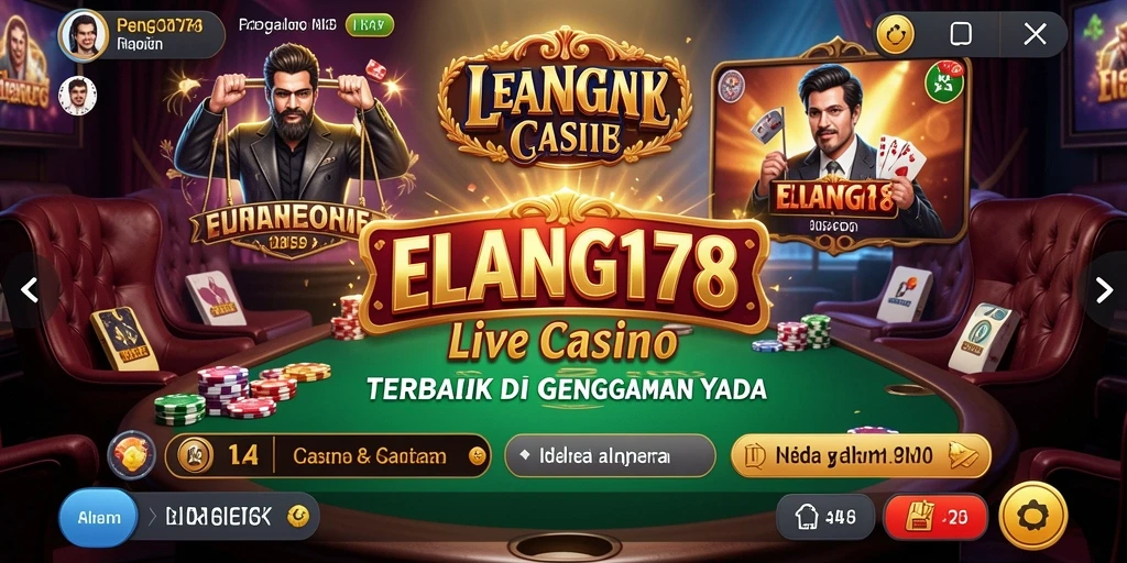 Tampilan menarik dan interaktif gameplay Live Casino ELANG178.