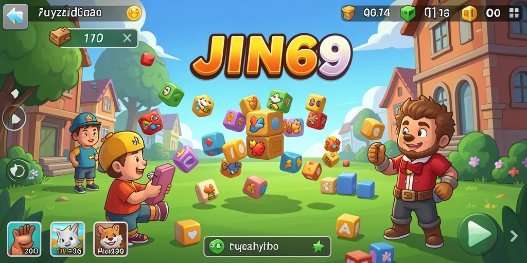 Tangkapan layar JIN69 menunjukkan gameplay menarik Puzzle yang menantang.