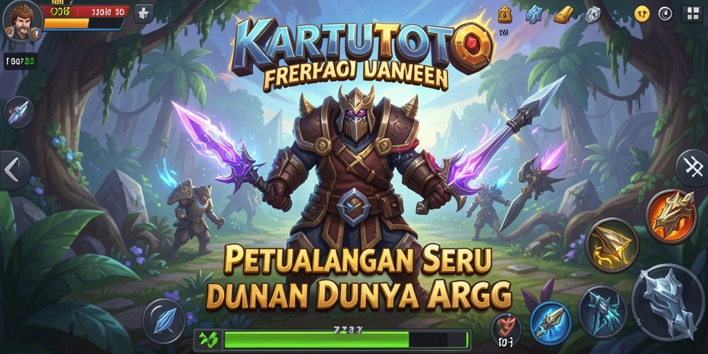Tampilan seru gameplay KARTUTOTO dalam aksi ARPG.