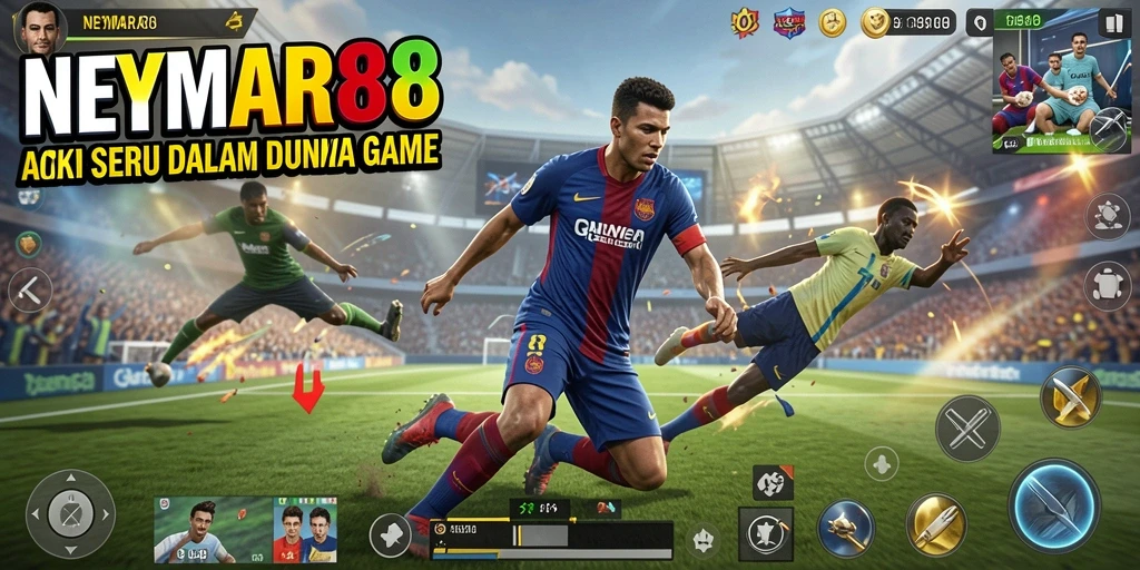 Screenshot gameplay NEYMAR88 menampilkan aksi mendebarkan dan karakter dinamis.