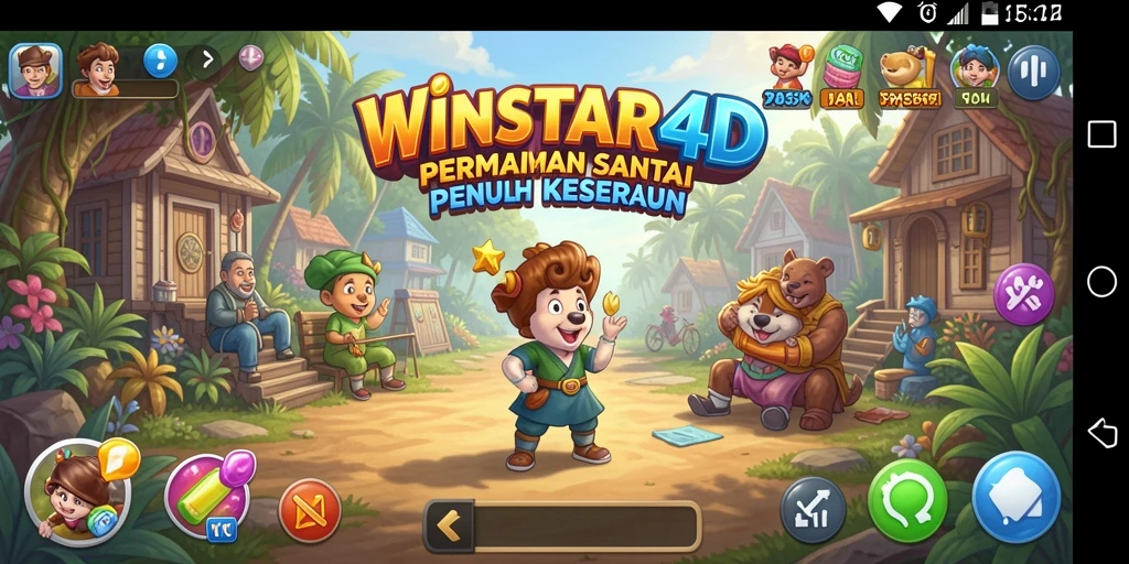 Tampilan gameplay <strong>WINSTAR4D</strong> yang seru dan penuh warna.